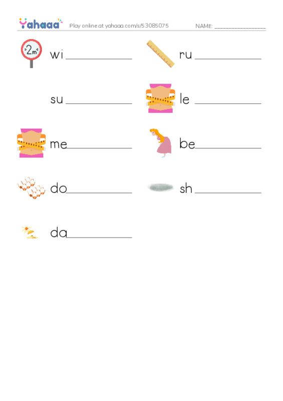 RAZ Vocabulary J: Number Twelve PDF worksheet writing row