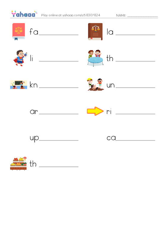 RAZ Vocabulary J: Riding with Rosa Parks PDF worksheet writing row