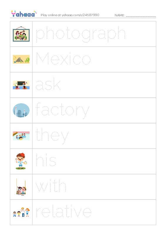 RAZ Vocabulary J: Welcome Carlos PDF one column image words
