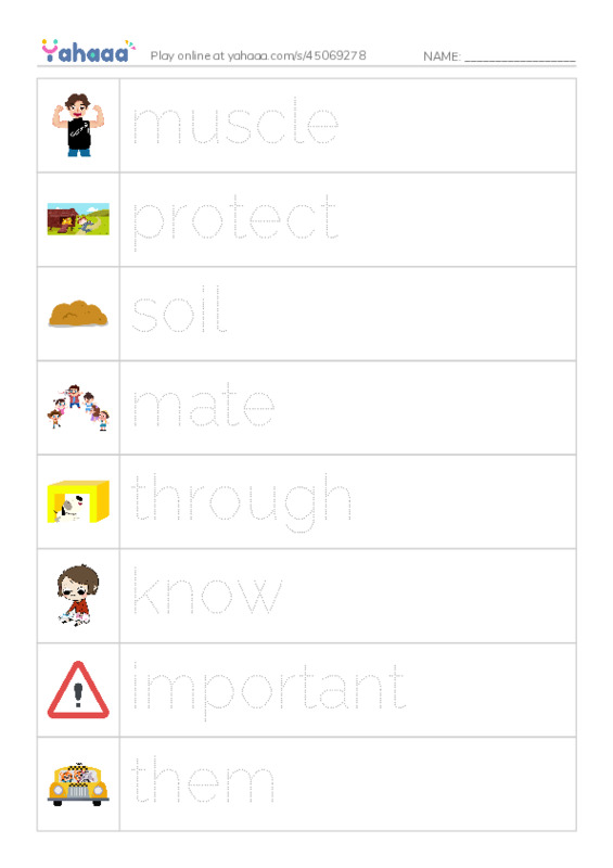 RAZ Vocabulary J: Wiggly Worms PDF one column image words