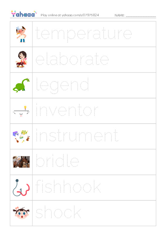 RAZ Vocabulary K: All About Kites PDF one column image words