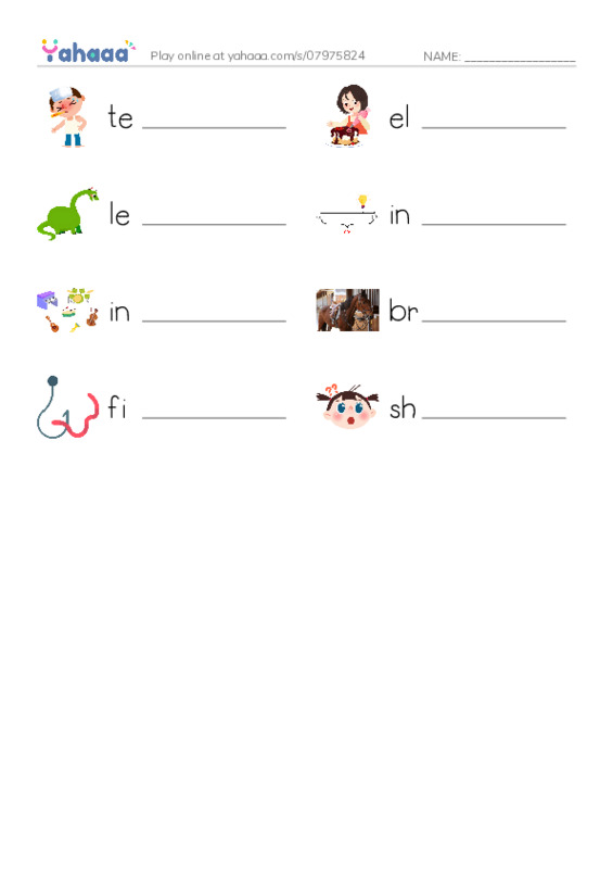 RAZ Vocabulary K: All About Kites PDF worksheet writing row