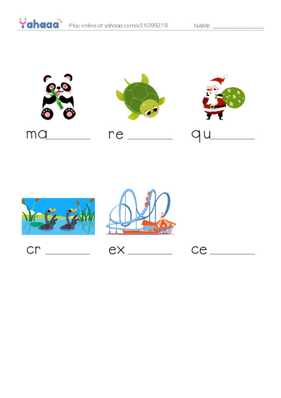 RAZ Vocabulary K: Extreme Animals PDF worksheet to fill in words gaps