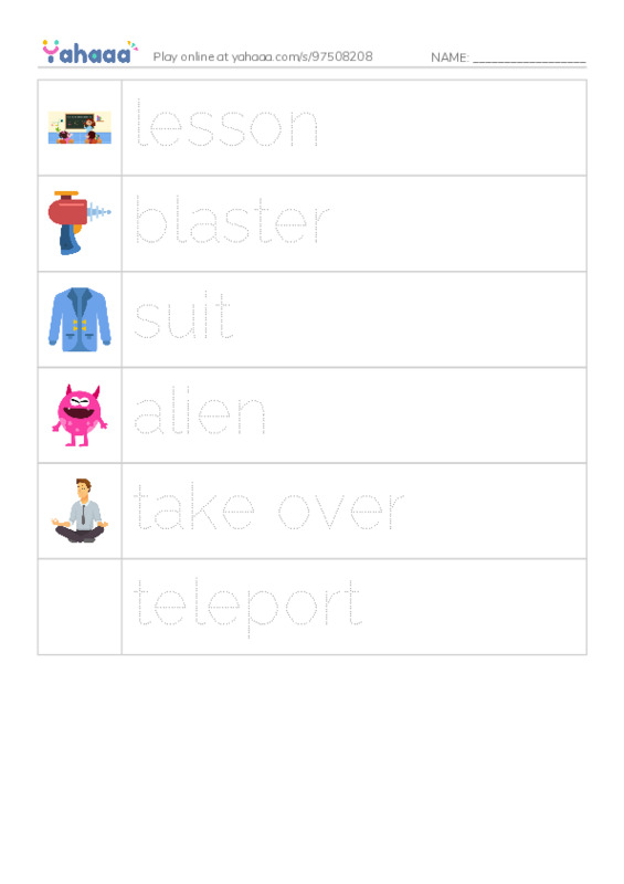 RAZ Vocabulary K: Grounded to Earth PDF one column image words