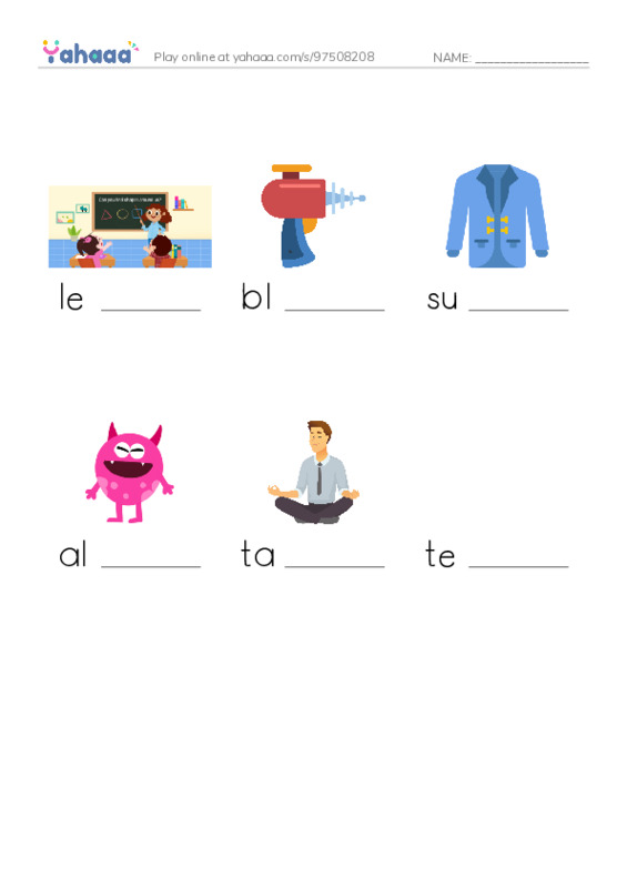 RAZ Vocabulary K: Grounded to Earth PDF worksheet to fill in words gaps