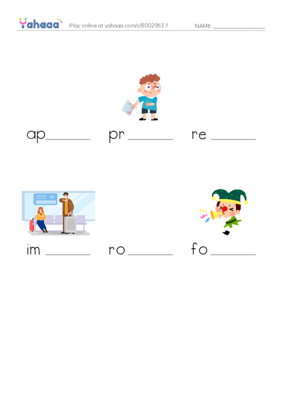 RAZ Vocabulary K: How Zebras Got Their Stripes PDF worksheet to fill in words gaps