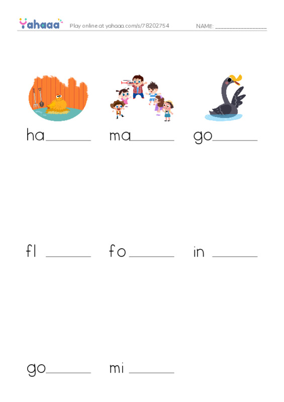 RAZ Vocabulary K: Migrating Geese PDF worksheet to fill in words gaps