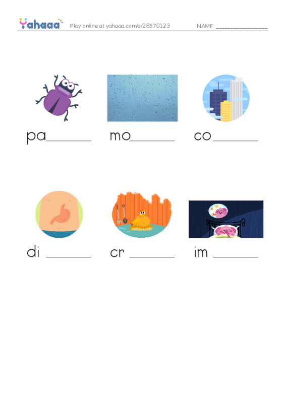 RAZ Vocabulary K: Strange Plants PDF worksheet to fill in words gaps