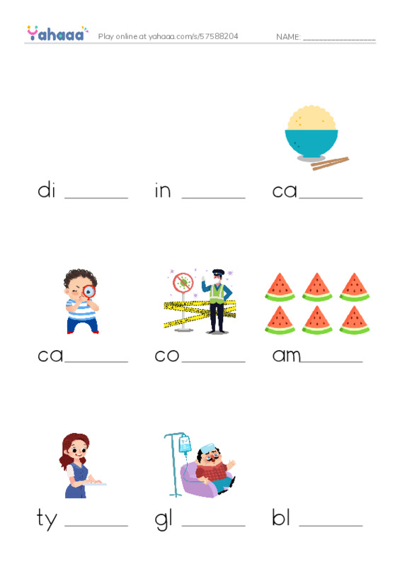 RAZ Vocabulary L: Diabetes and Me PDF worksheet to fill in words gaps