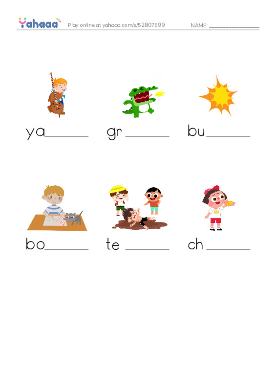 RAZ Vocabulary L: Every Dog Has Its Day PDF worksheet to fill in words gaps