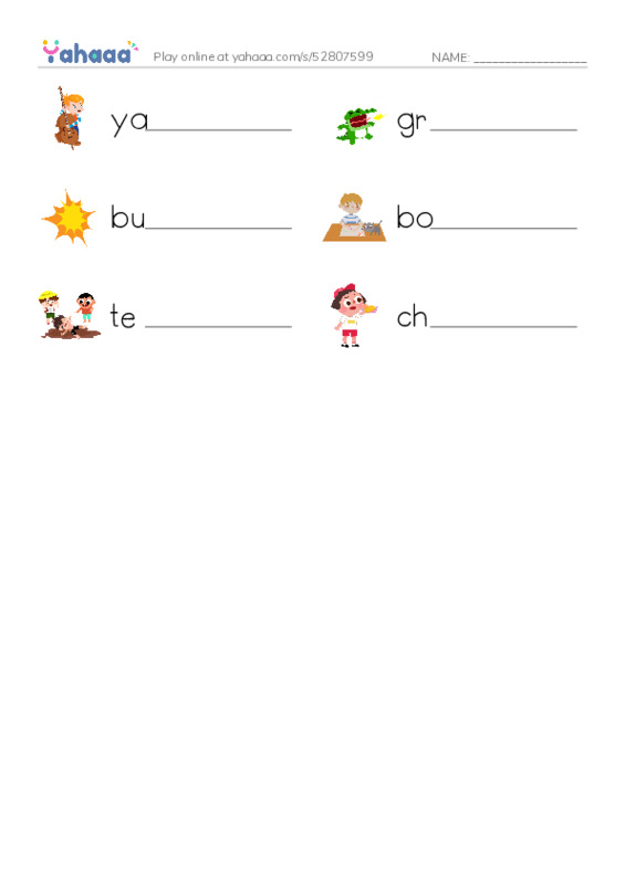 RAZ Vocabulary L: Every Dog Has Its Day PDF worksheet writing row