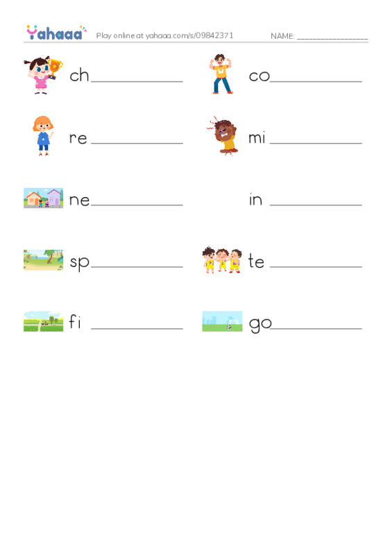 RAZ Vocabulary L: Jessica Loves Soccer PDF worksheet writing row