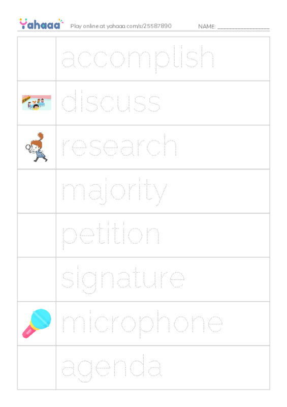RAZ Vocabulary L: Joeys Stop Sign PDF one column image words