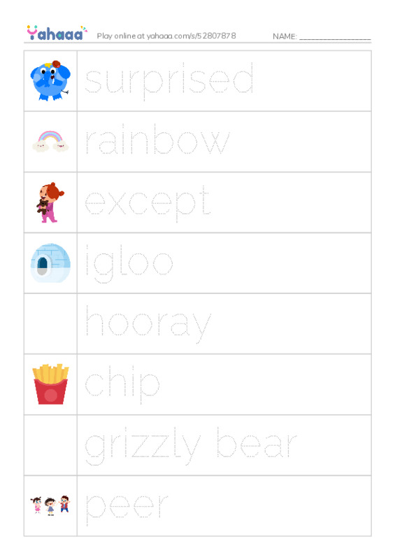RAZ Vocabulary L: The Igloo PDF one column image words