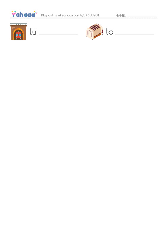 RAZ Vocabulary L: The Igloo2 PDF worksheet writing row