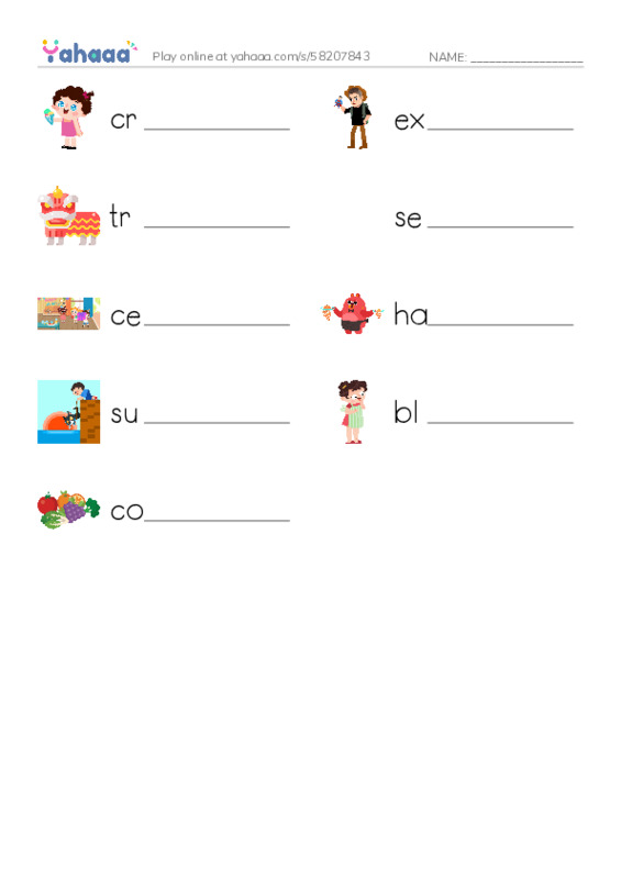 RAZ Vocabulary L: Two Thanksgivings PDF worksheet writing row