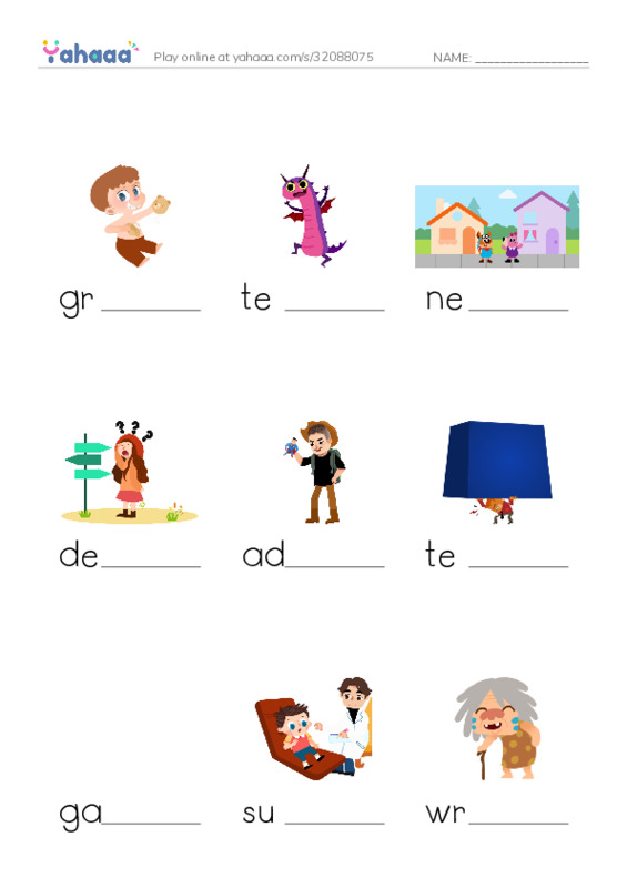 RAZ Vocabulary L: Wonderful Winter PDF worksheet to fill in words gaps