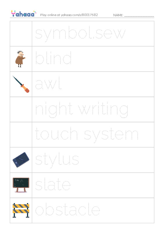 RAZ Vocabulary M: A Man of Vision PDF one column image words