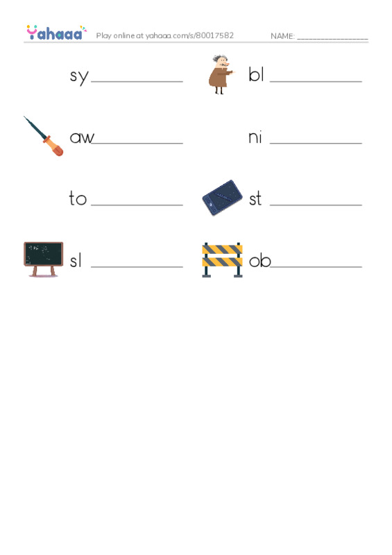 RAZ Vocabulary M: A Man of Vision PDF worksheet writing row