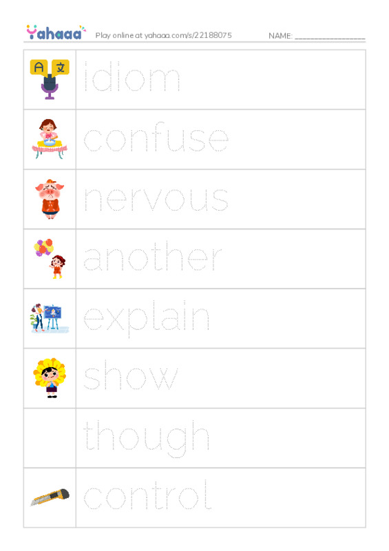 RAZ Vocabulary M: A New Way of Speaking PDF one column image words