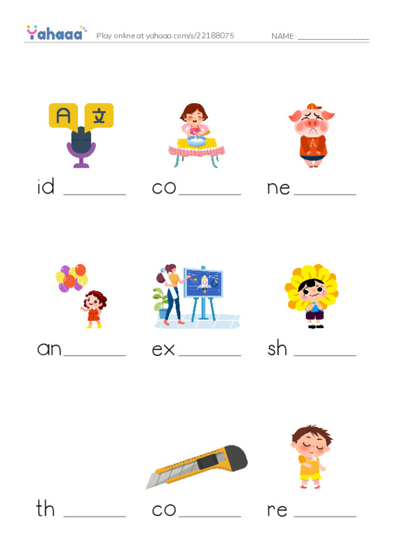 RAZ Vocabulary M: A New Way of Speaking PDF worksheet to fill in words gaps