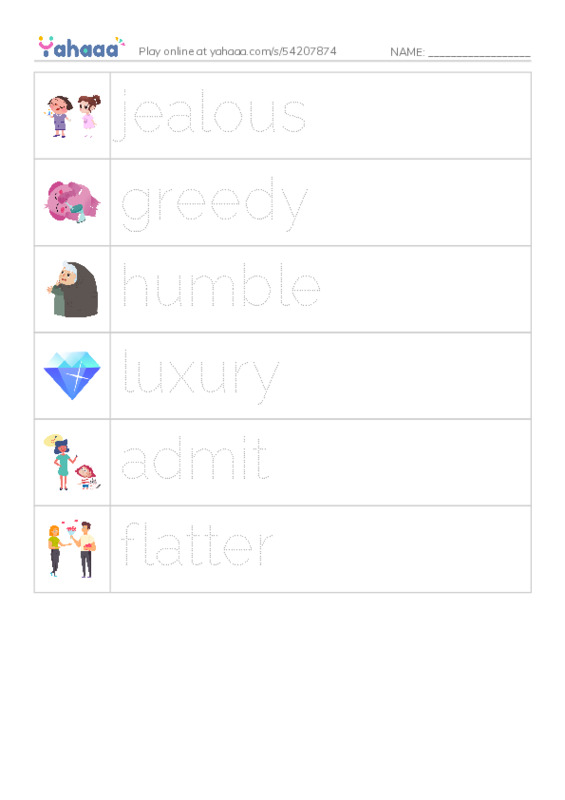RAZ Vocabulary M: Aesops Fables PDF one column image words