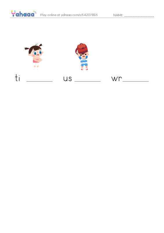 RAZ Vocabulary M: Arthurs Bad News Day2 PDF worksheet to fill in words gaps