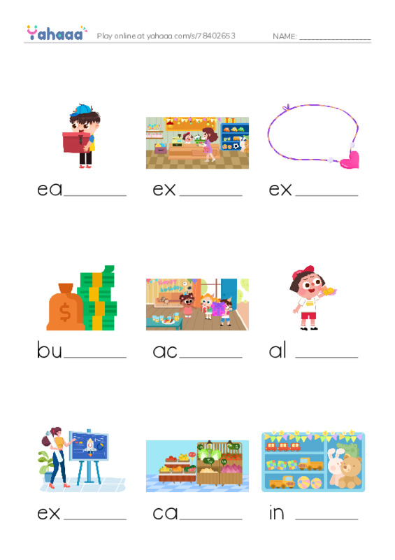 RAZ Vocabulary M: Brad Needs a Budget PDF worksheet to fill in words gaps