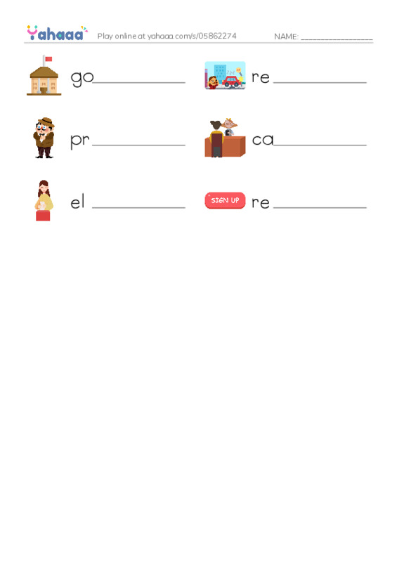 RAZ Vocabulary M: Can I Vote PDF worksheet writing row