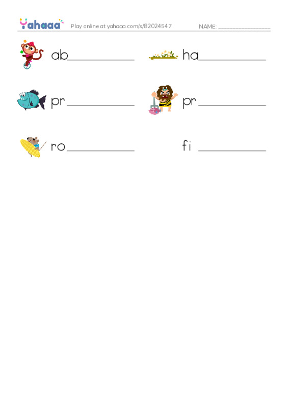 RAZ Vocabulary M: Frogs and Toads PDF worksheet writing row