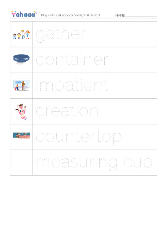RAZ Vocabulary M: How to Make Lemonade PDF one column image words