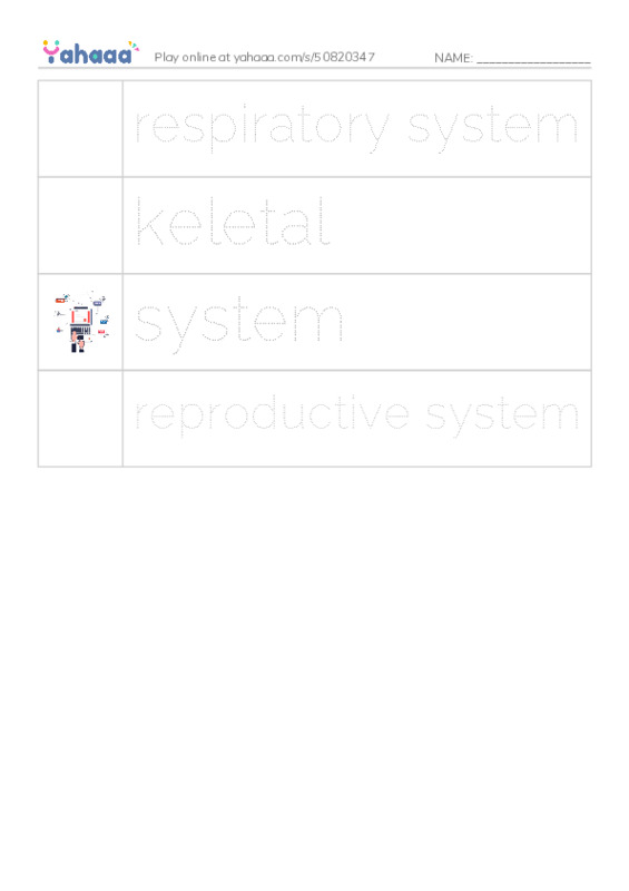 RAZ Vocabulary M: Inside Your Body3 PDF one column image words