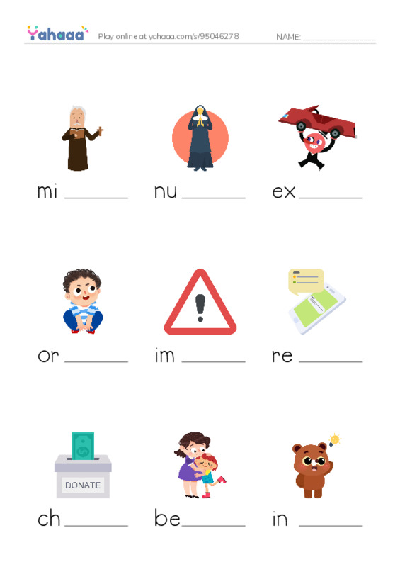 RAZ Vocabulary M: Mother Teresa Mother to Many PDF worksheet to fill in words gaps