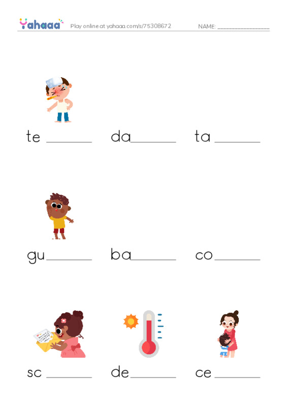 RAZ Vocabulary M: The Best Guess PDF worksheet to fill in words gaps
