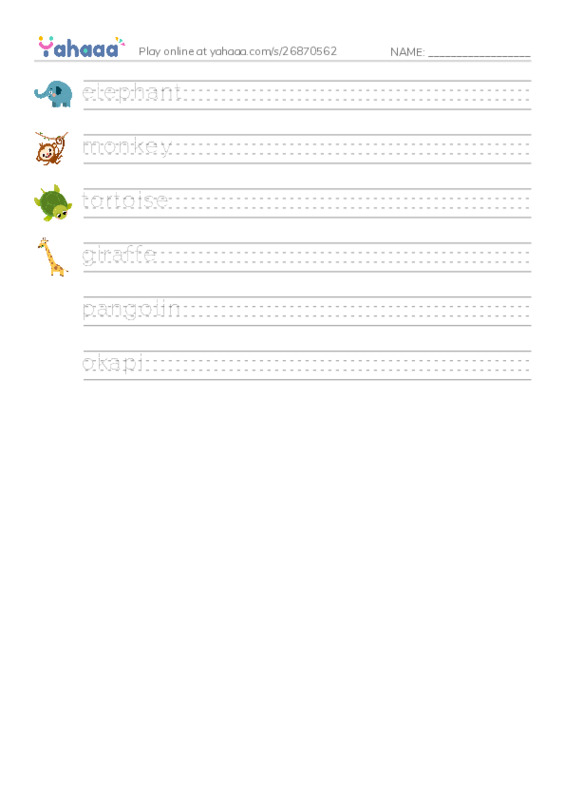 RAZ Vocabulary M: The Sleeping Dog PDF write between the lines worksheet