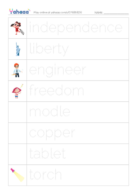 RAZ Vocabulary M: The Story of the Statue PDF one column image words