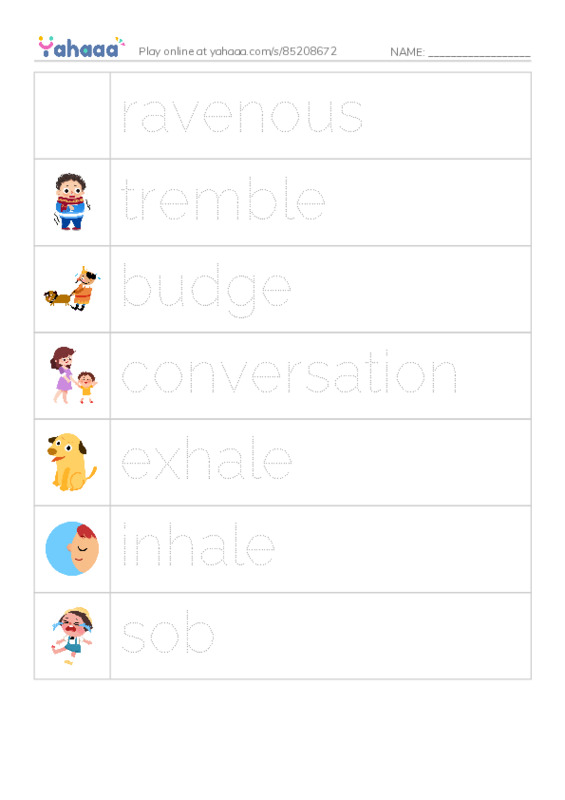 RAZ Vocabulary M: The Three Little Pigs PDF one column image words