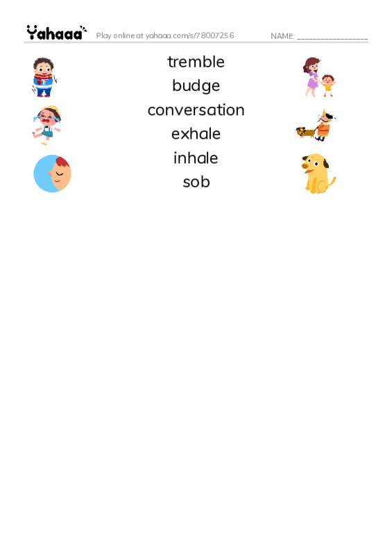 RAZ Vocabulary M: The Three Little Pigs PDF three columns match words