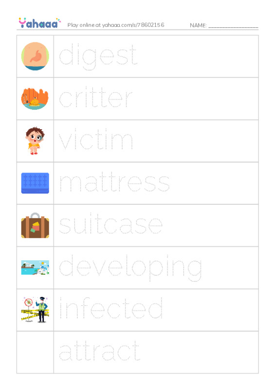 RAZ Vocabulary N: Bedbugs Bite PDF one column image words