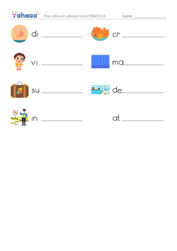 RAZ Vocabulary N: Bedbugs Bite PDF worksheet writing row