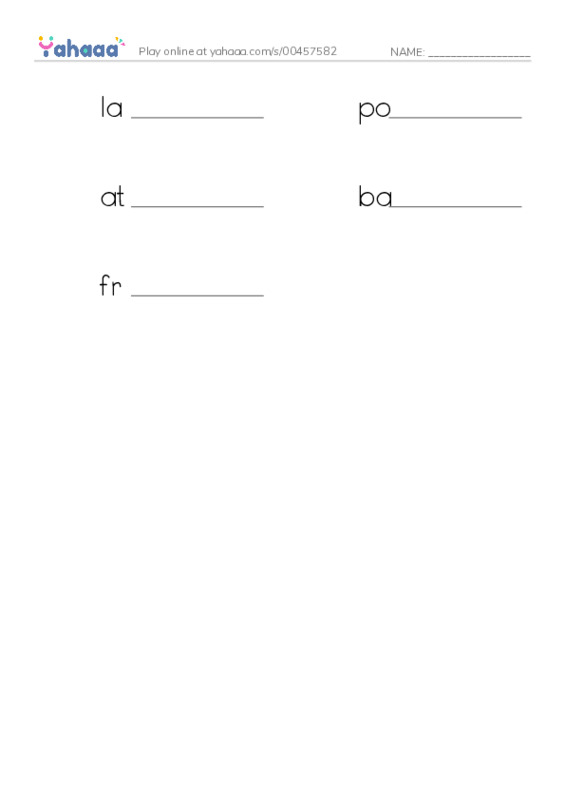 RAZ Vocabulary N: Coral Reefs PDF worksheet writing row