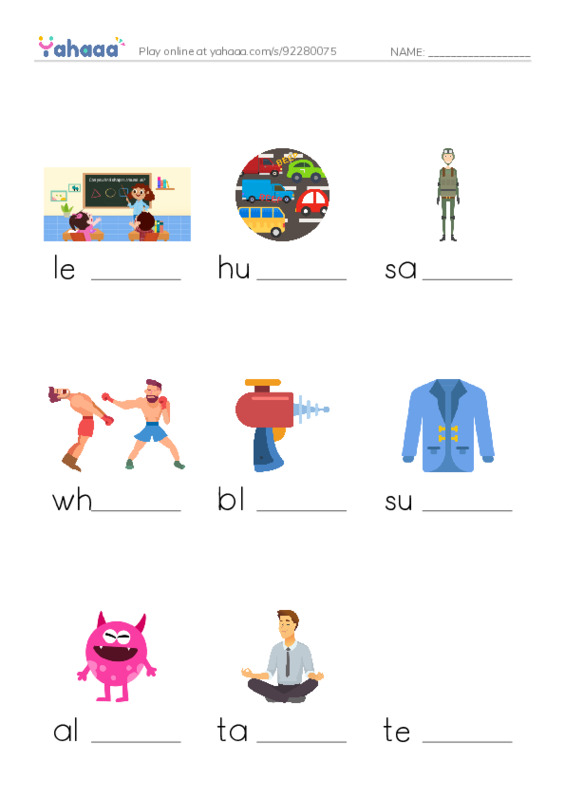 RAZ Vocabulary N: Grounded to Earth PDF worksheet to fill in words gaps