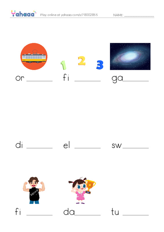 RAZ Vocabulary N: Luna Has Nothing to Wear PDF worksheet to fill in words gaps
