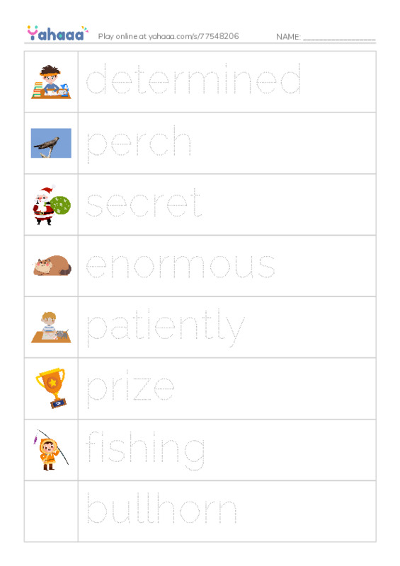 RAZ Vocabulary N: The Fishing Derby PDF one column image words