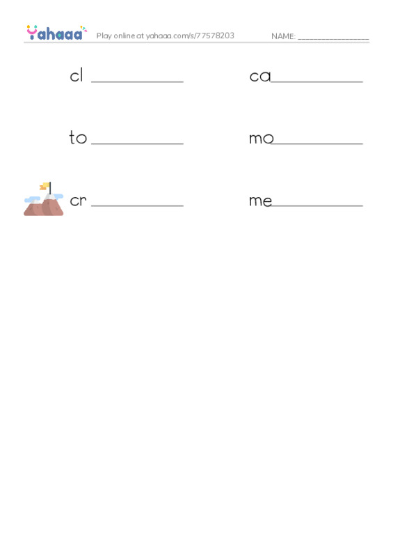 RAZ Vocabulary N: Totem Poles PDF worksheet writing row
