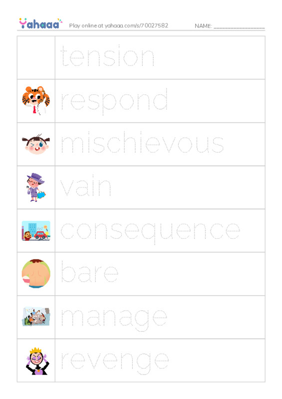 RAZ Vocabulary O: A Dogs Tale PDF one column image words