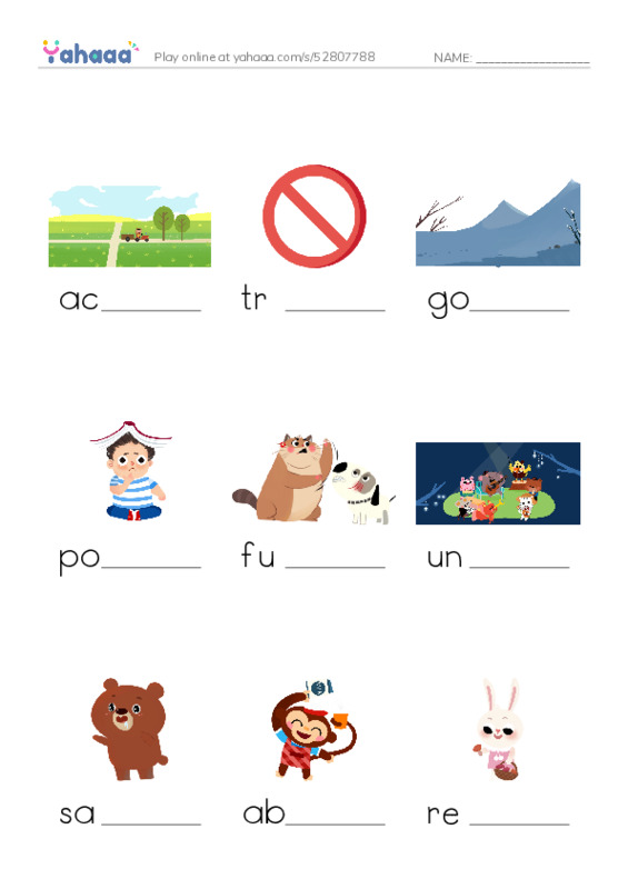 RAZ Vocabulary O: Anansi and the Talking Watermelon PDF worksheet to fill in words gaps