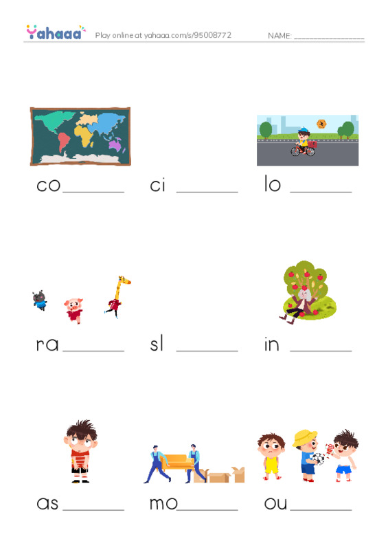 RAZ Vocabulary O: Barack Obama PDF worksheet to fill in words gaps