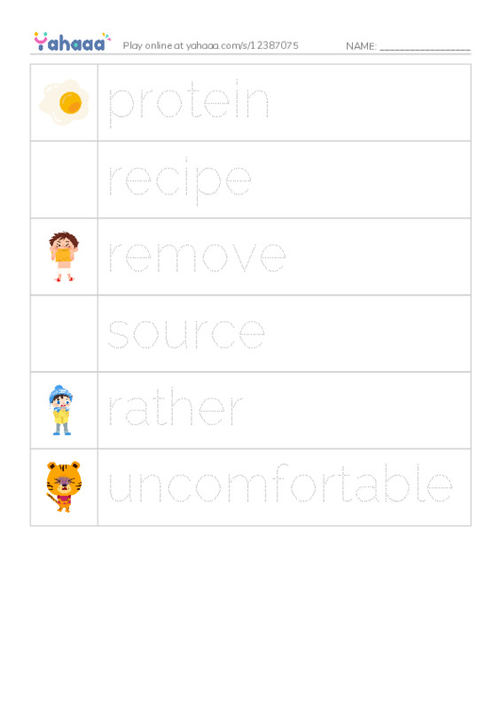 RAZ Vocabulary O: Edible Bugs2 PDF one column image words