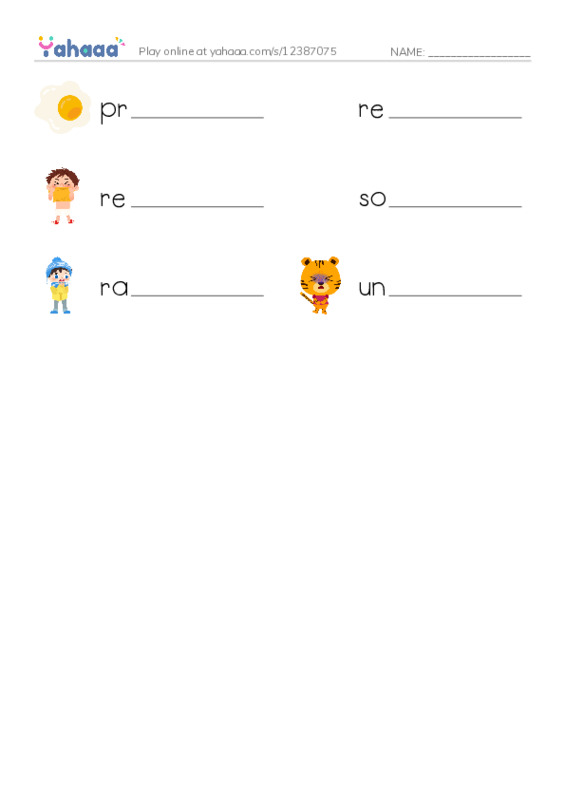 RAZ Vocabulary O: Edible Bugs2 PDF worksheet writing row
